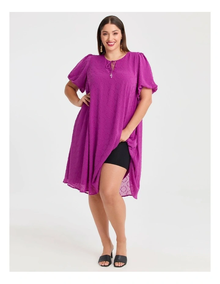 Eva Swing Cocktail Dress in Orchid Purple image 4