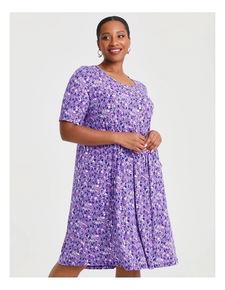 Everyday Empire Luna Dress in Violet image 3