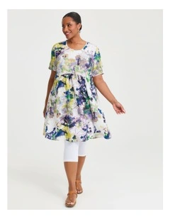 Everyday Leaf Natural Dress in Print