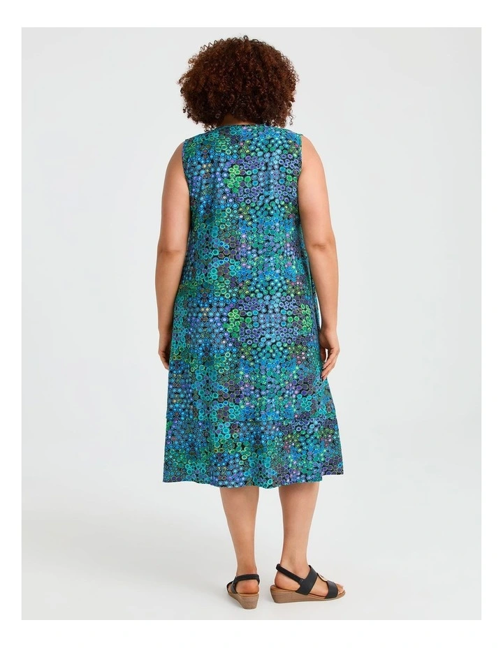 Pebble Tile Natural Dress Print image 2