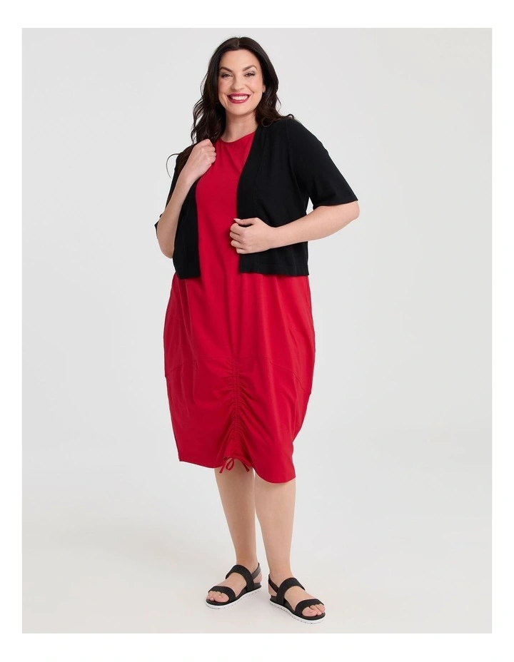 Cotton Isla Maxi Dress in Ribbon Red image 5
