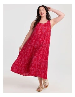 Sienna Pleat Dress in Print