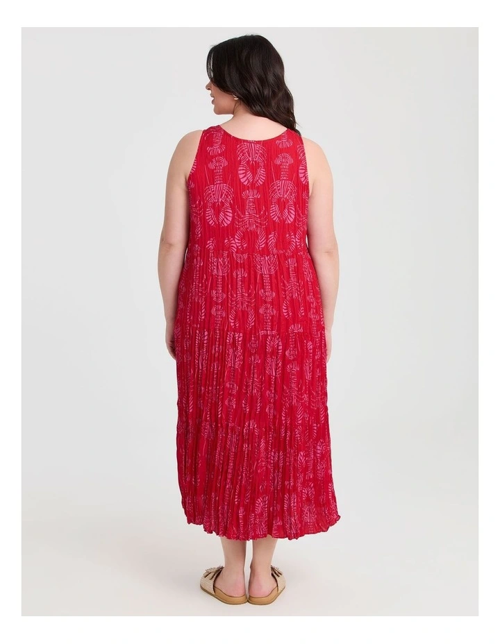 Sienna Pleat Dress in Print image 2