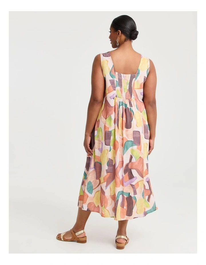 Natural Leilani Sleeveless Dress Print image 2
