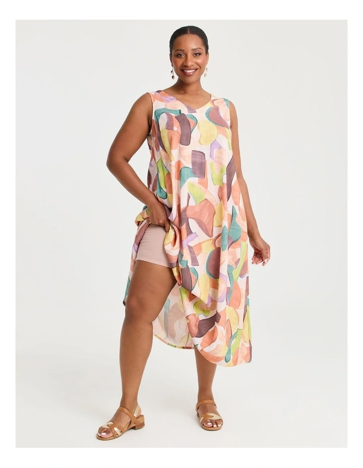 Natural Leilani Sleeveless Dress Print image 3