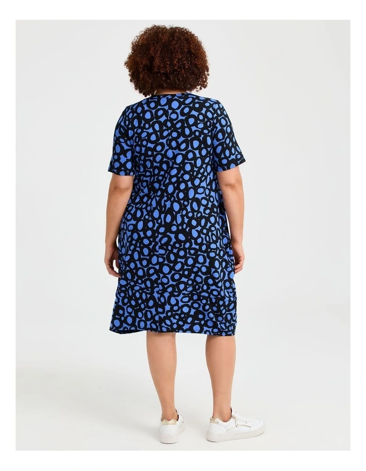 Natural Abstract Spot Dress in Print image 2