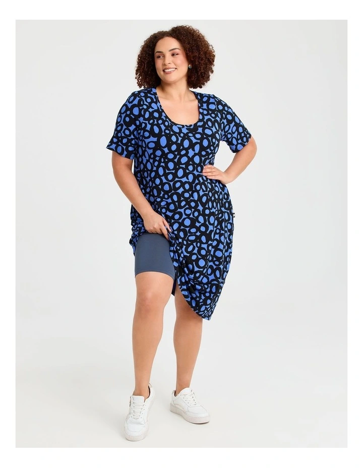 Natural Abstract Spot Dress in Print image 4