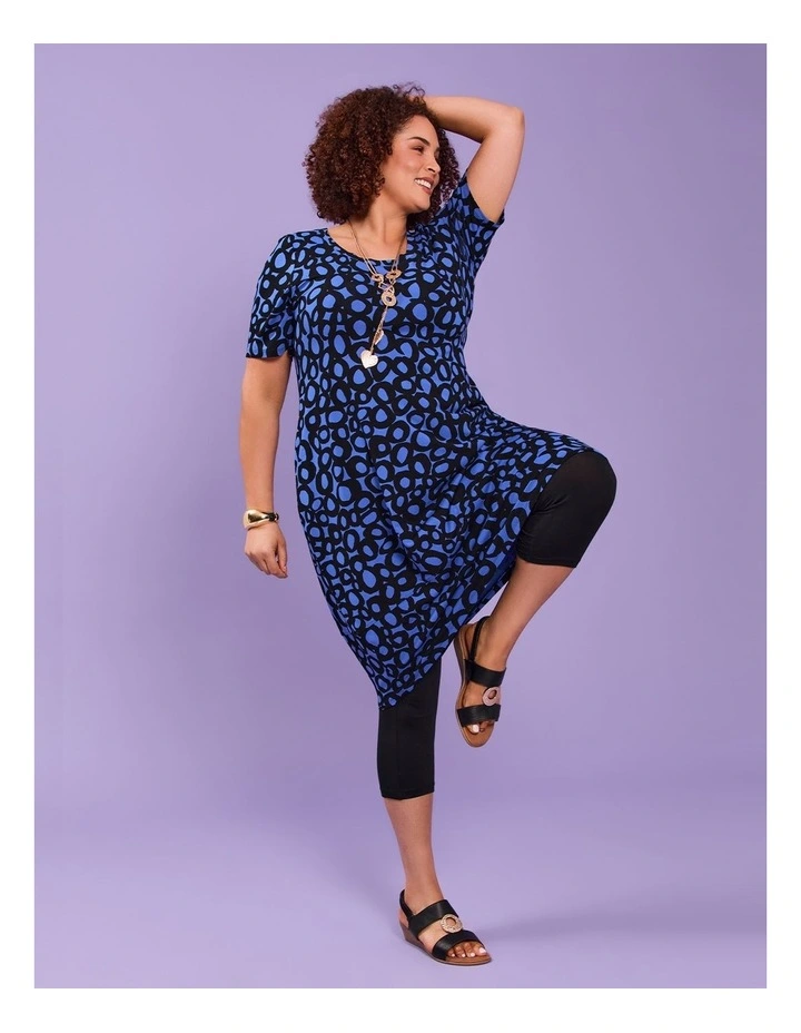 Natural Abstract Spot Dress in Print image 6