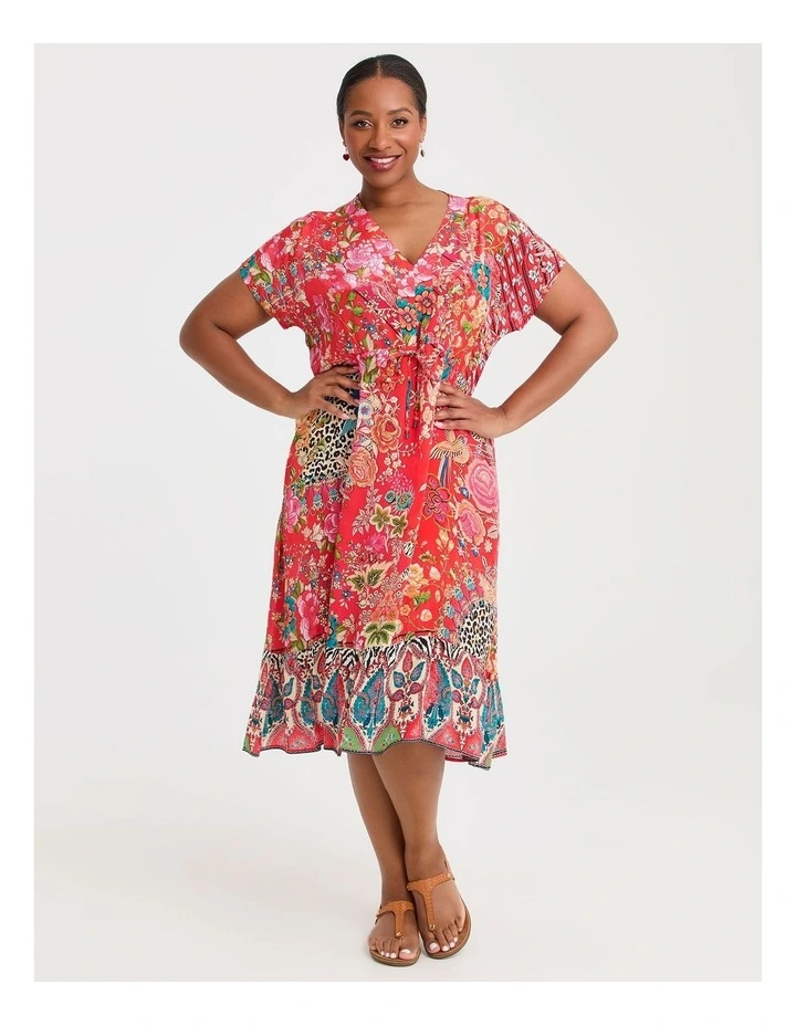 Natural Oriental Dress in Orange image 1