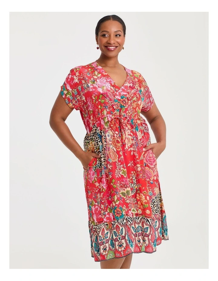 Natural Oriental Dress in Orange image 3