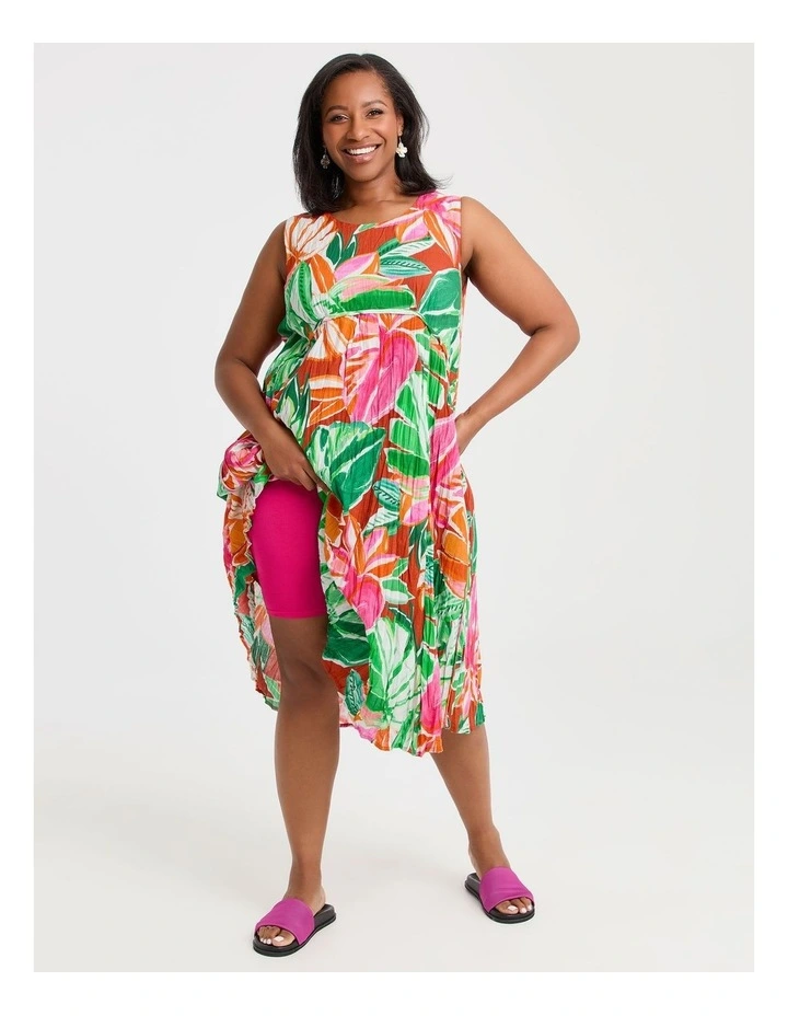 Cotton Favourite Sleeveless Dress in Print image 4