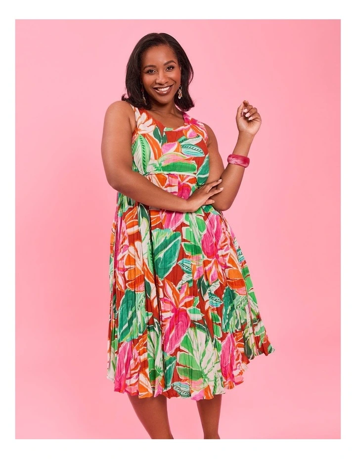 Cotton Favourite Sleeveless Dress in Print image 5