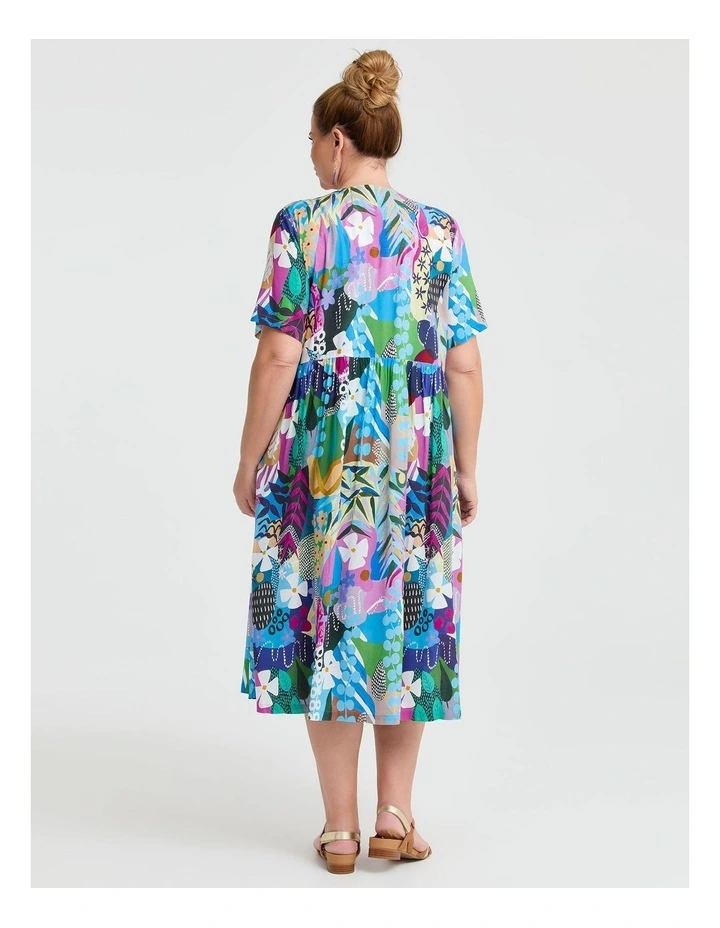 Joan Blond Pocket Midi Dress in Print image 2
