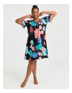 Bamboo Flora Dusk Nightie Print