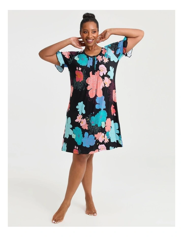 Bamboo Flora Dusk Nightie Print image 1