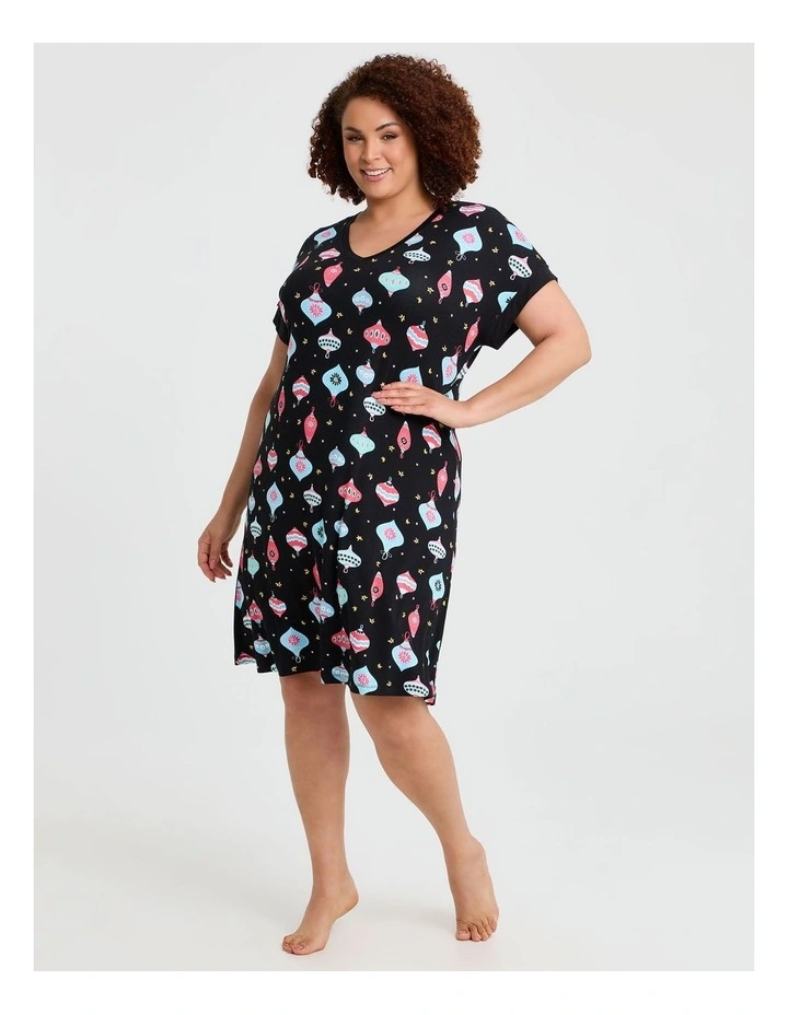 Bamboo Bauble Nightie in Print image 1