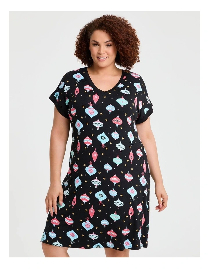 Bamboo Bauble Nightie in Print image 3