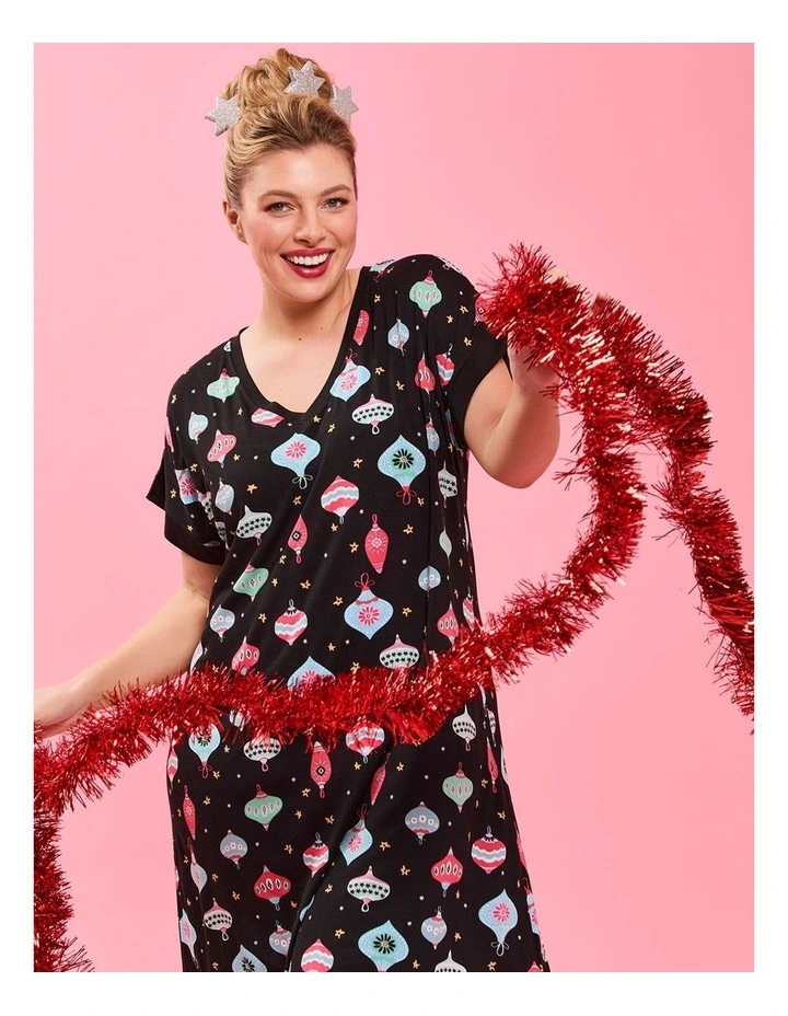 Bamboo Bauble Nightie in Print image 4