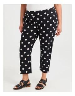Print Bliss Stretch Taper Pant in Spot Print