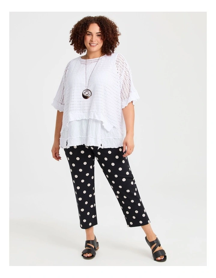 Print Bliss Stretch Taper Pant in Spot Print image 3