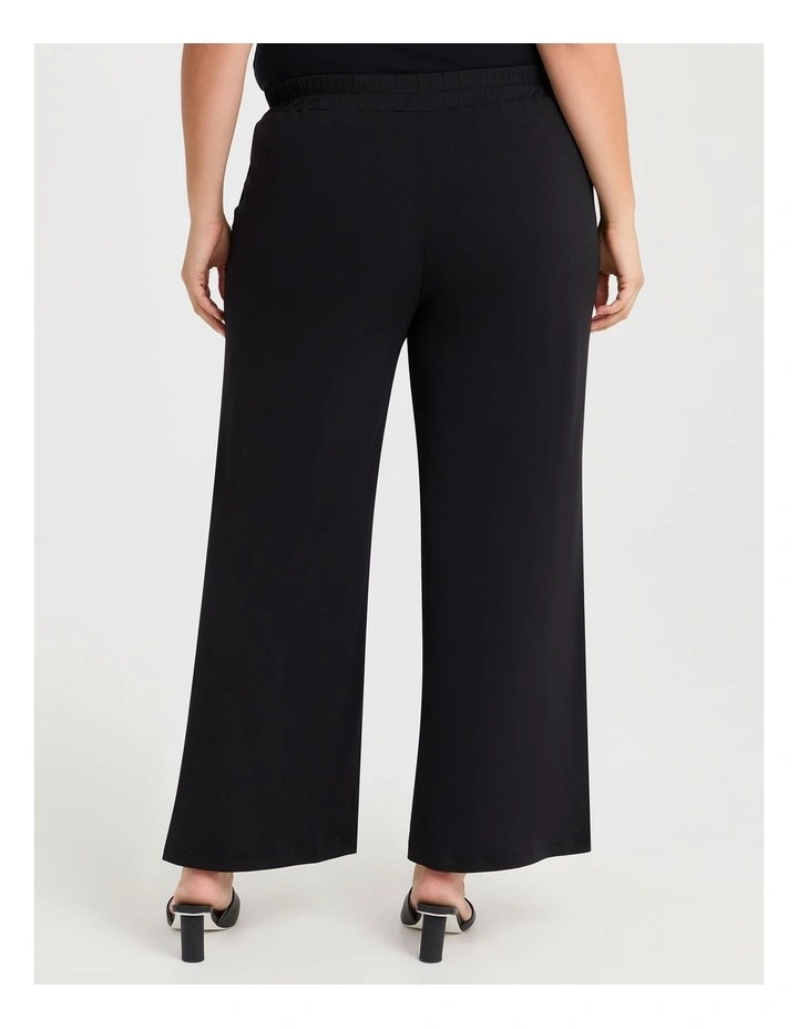 Holly Ruffle Wide Leg Pant in Black image 2