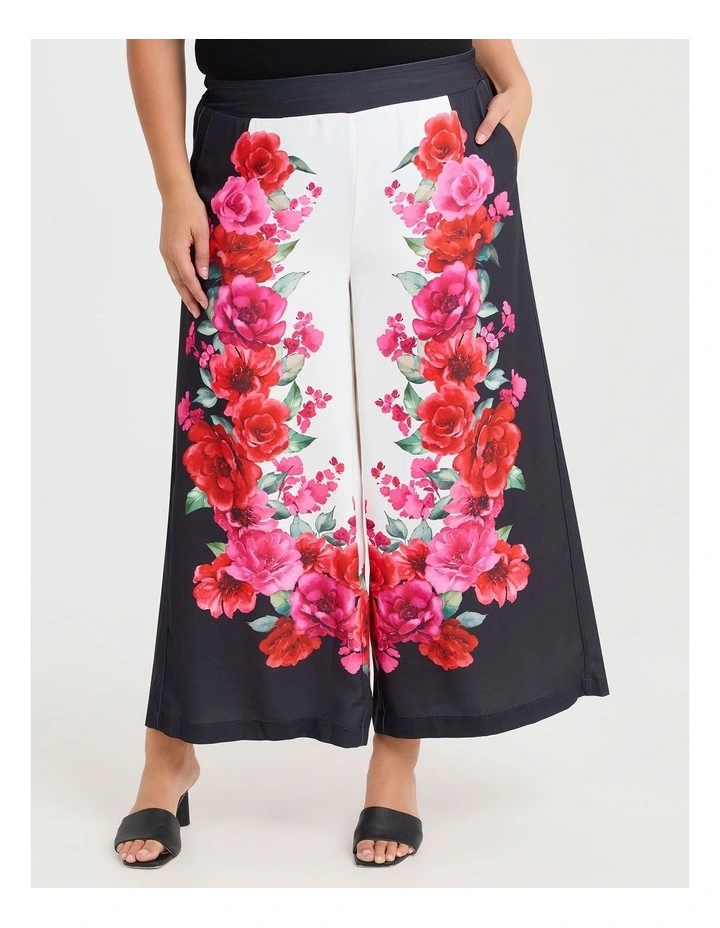 Floradora Border Pant in Black Floral image 1