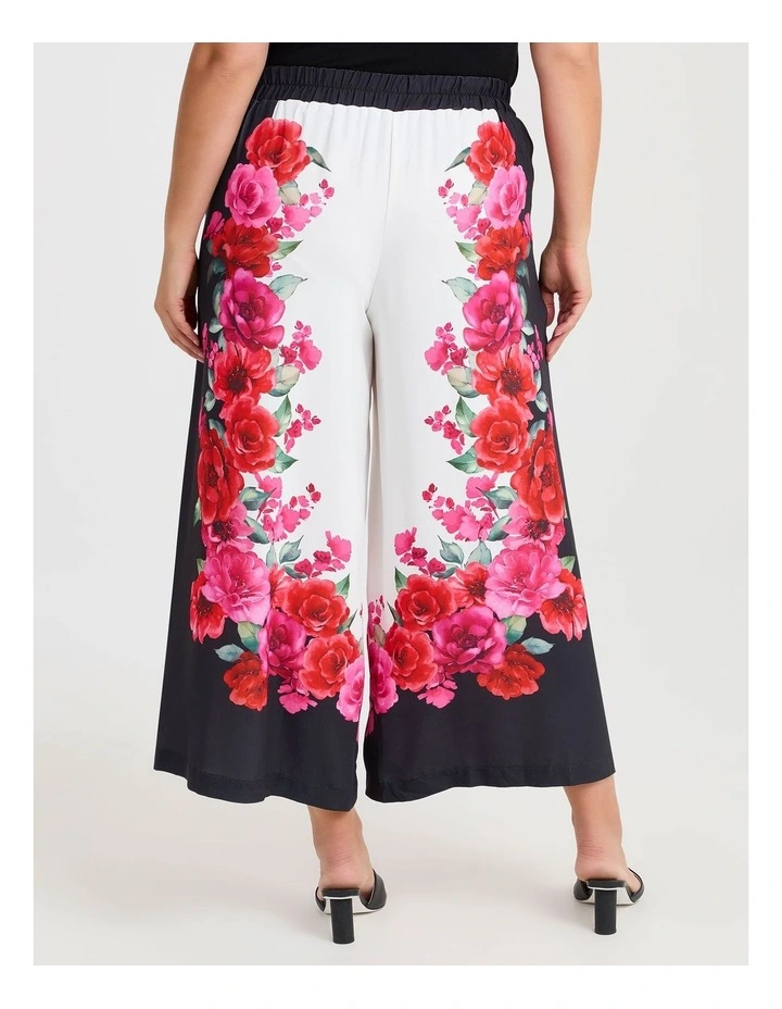 Floradora Border Pant in Black Floral image 2