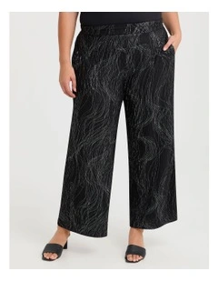 Shimmer Wide Leg Evening Pant in Multi