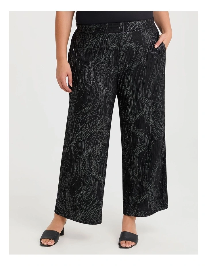 Shimmer Wide Leg Evening Pant in Multi image 1