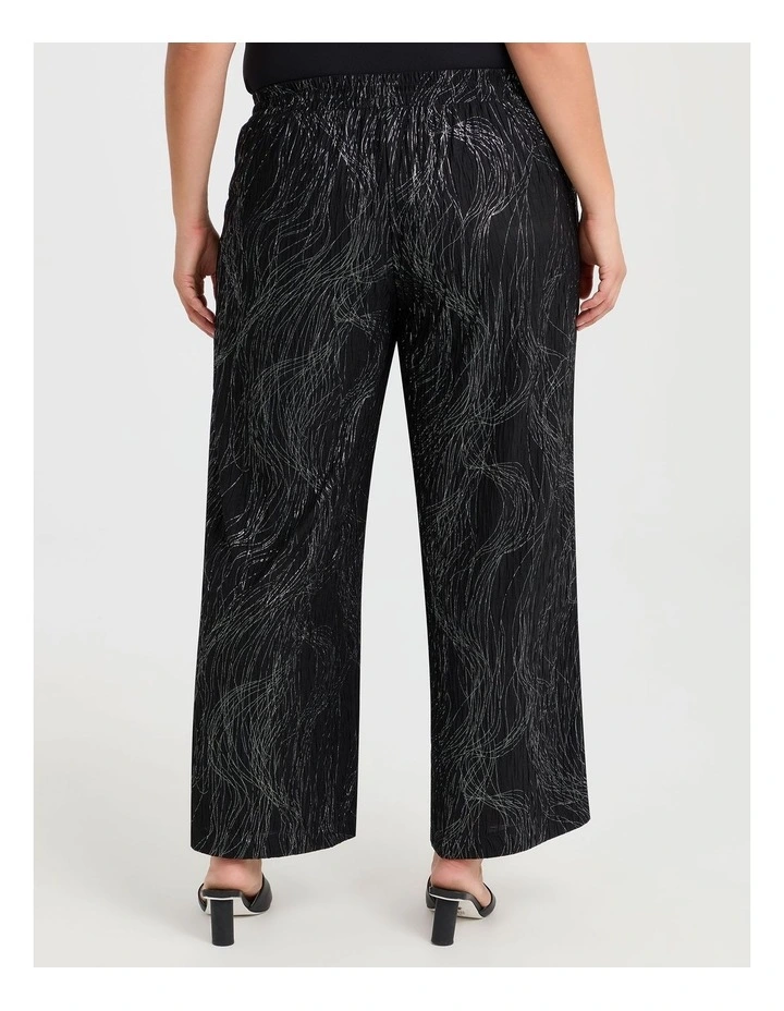 Shimmer Wide Leg Evening Pant in Multi image 2