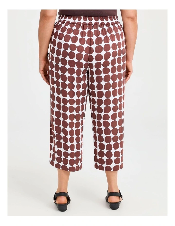 Natural Emi Spot Crop Pant in Print image 2