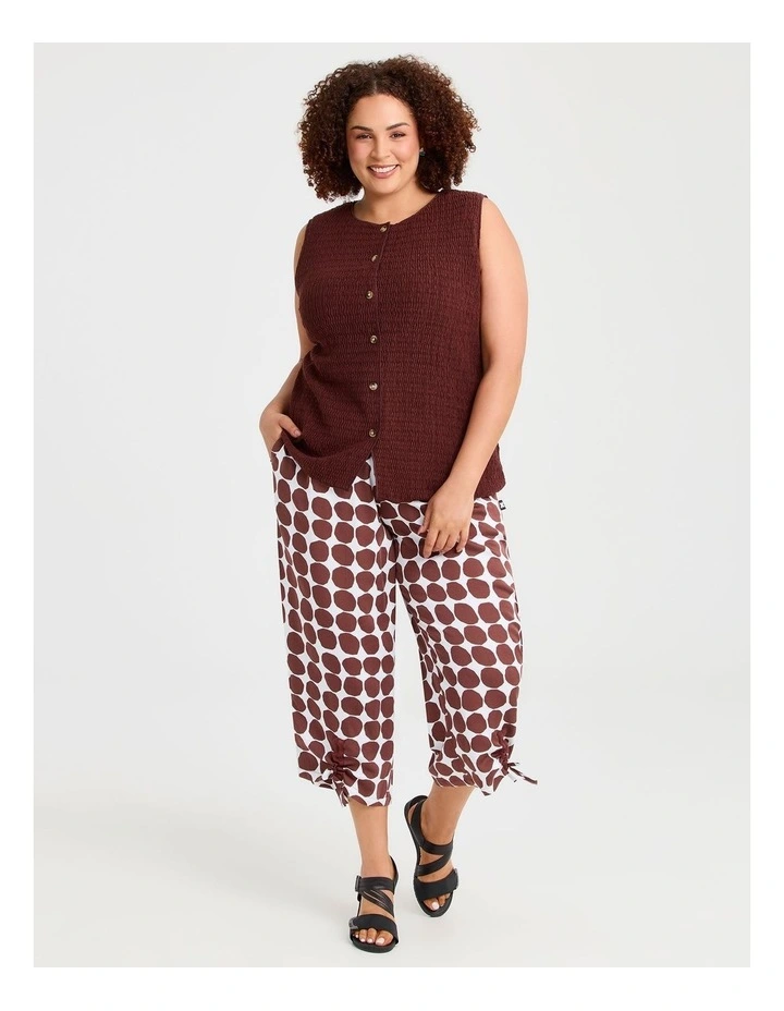 Natural Emi Spot Crop Pant in Print image 3