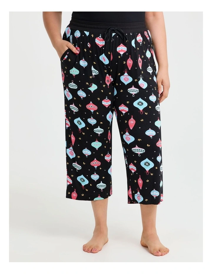 Bamboo Bauble Pyjama 3/4 Pant in Print image 1
