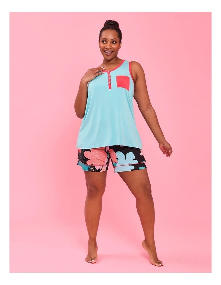 Bamboo Flora Dusk Pyjama Short Print image 3