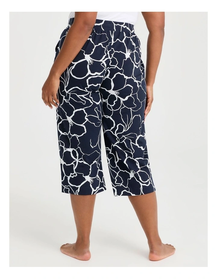 Australian Cotton Flora Pj Pant Navy/white image 2