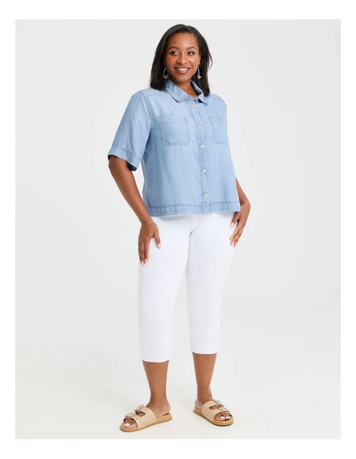 Lyocell Chambray Shirt Chambray Blue image 2