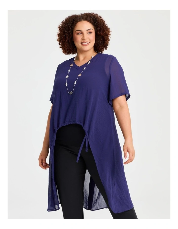 Chiffon Destination Top Deep Cobalt image 1