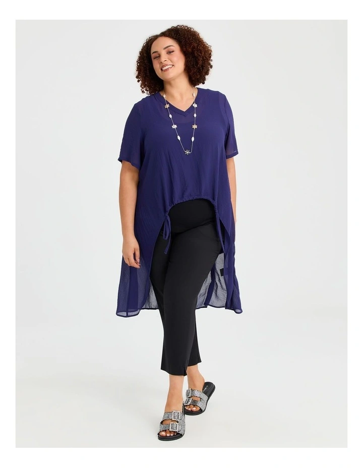 Chiffon Destination Top Deep Cobalt image 3