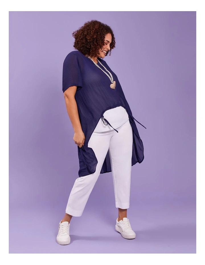 Chiffon Destination Top Deep Cobalt image 5