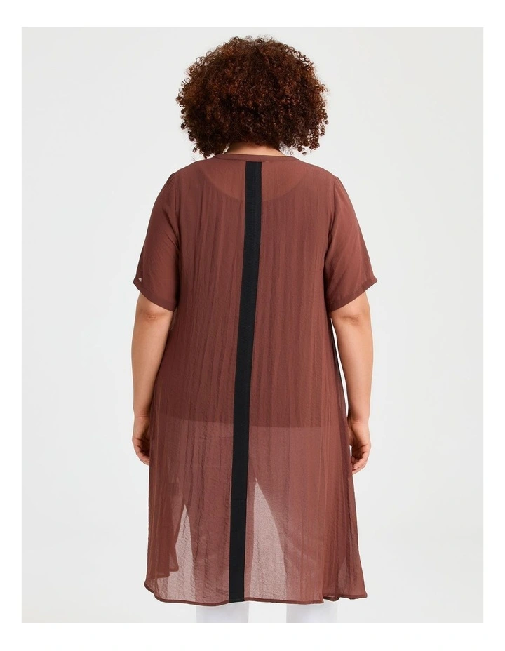 Chiffon Destination Top Dark Russet image 2