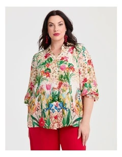 Natural Summer Days Top Print