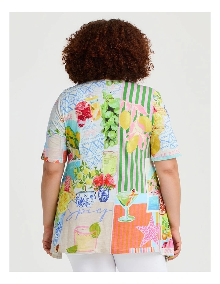 Spicy Cotton Modal Slub Top Print image 2