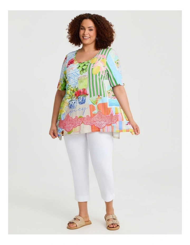 Spicy Cotton Modal Slub Top Print image 4