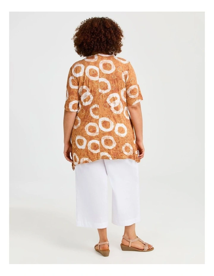 Piia Spot Foil Bamboo Crush Tunic in Multi image 2