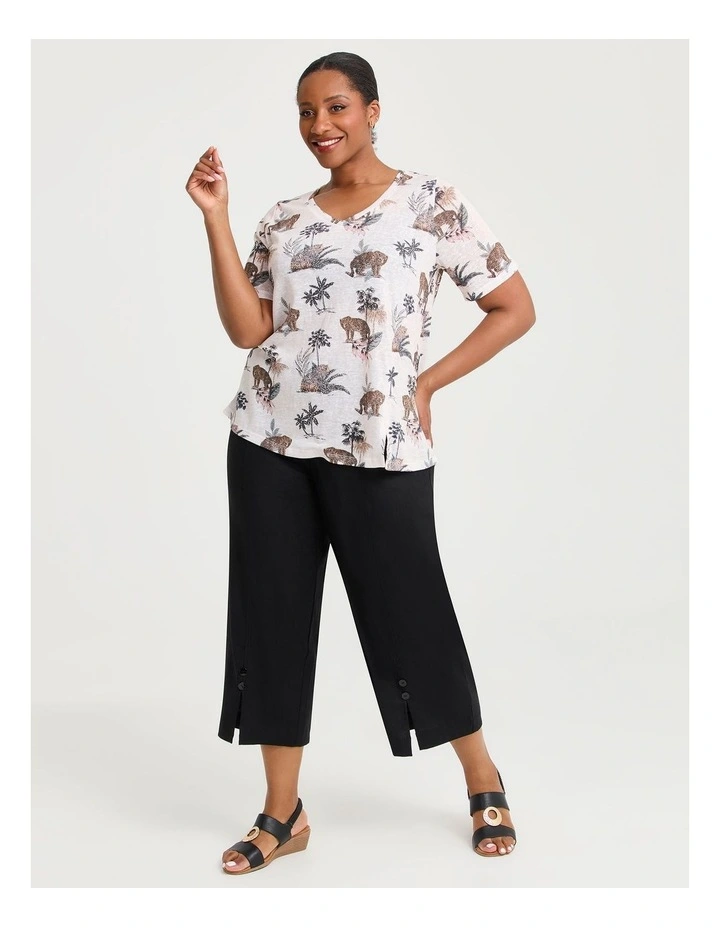 Slub Animal Glam Top Print image 3