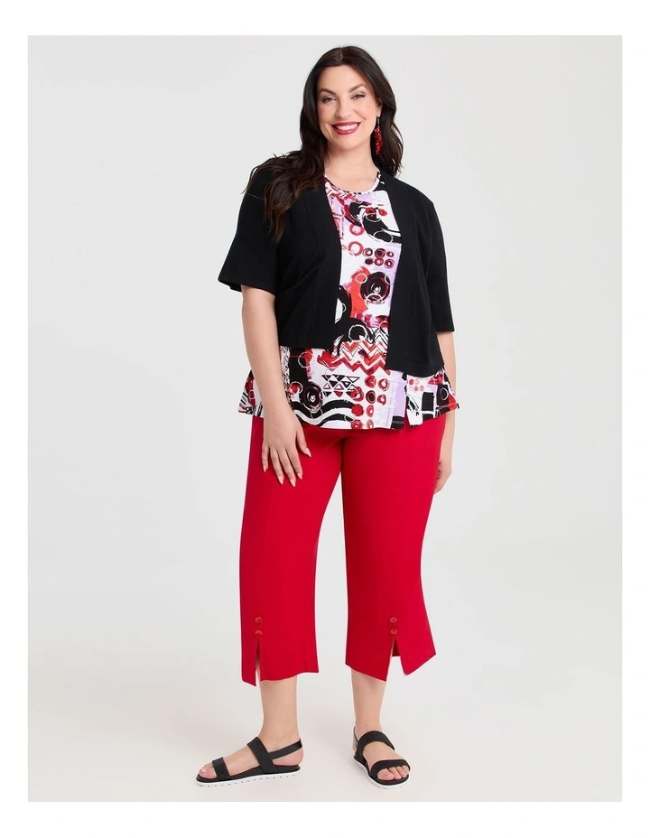 Natural Swirl Abstract Top Print image 3