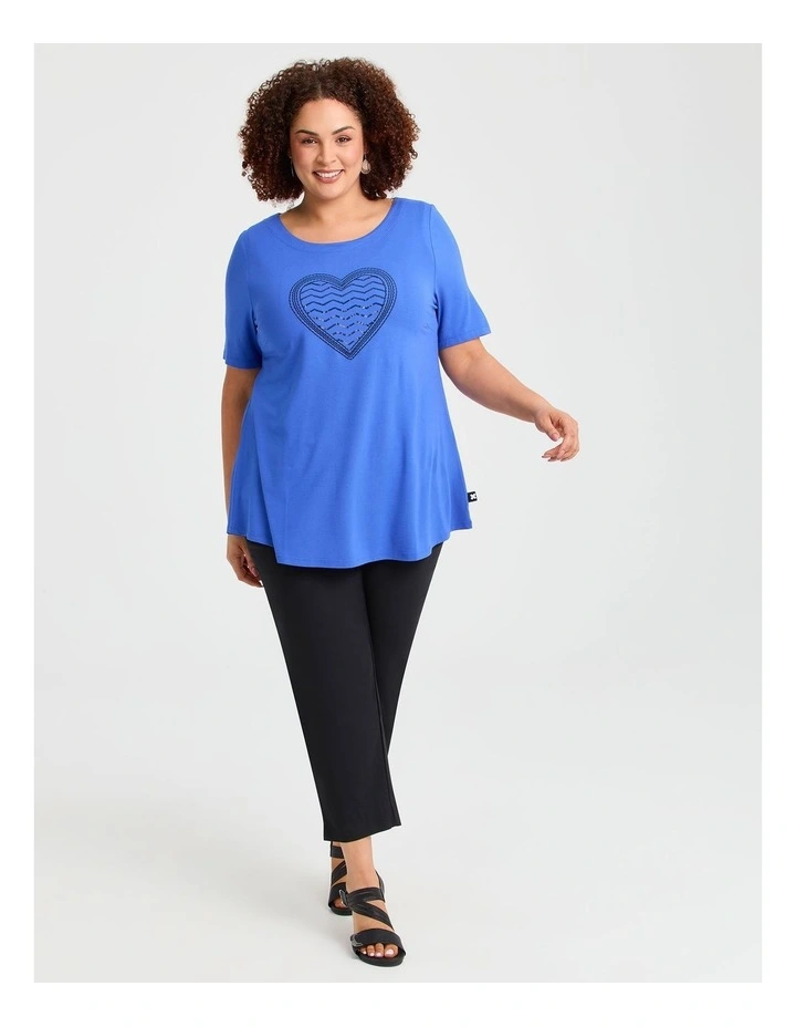 Natural Sweet Heart Top Vista Blue image 3