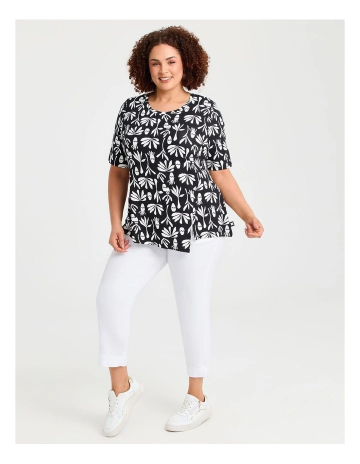 Natural Tropics Top Print image 2