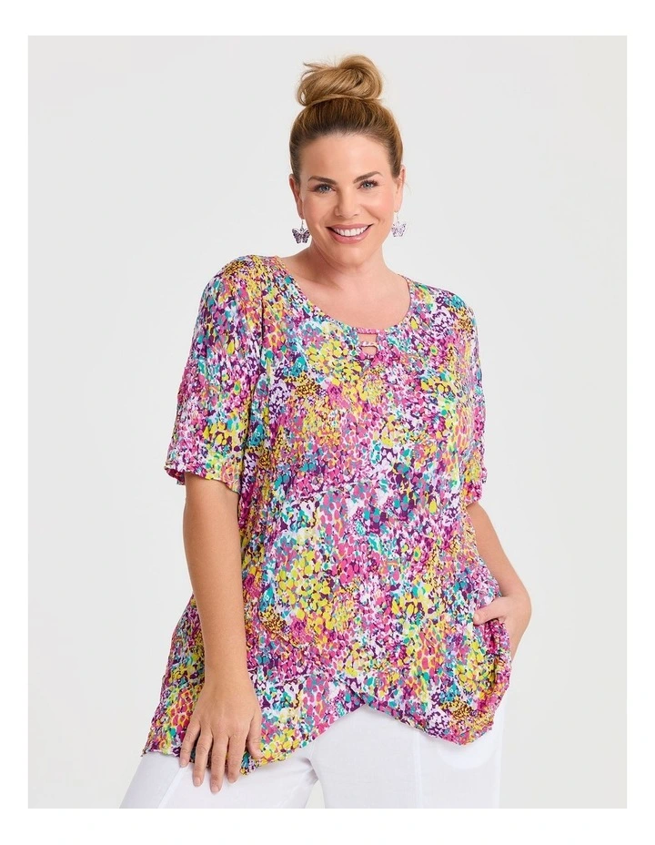 Panel Detail Crushed Top Multi Print image 1