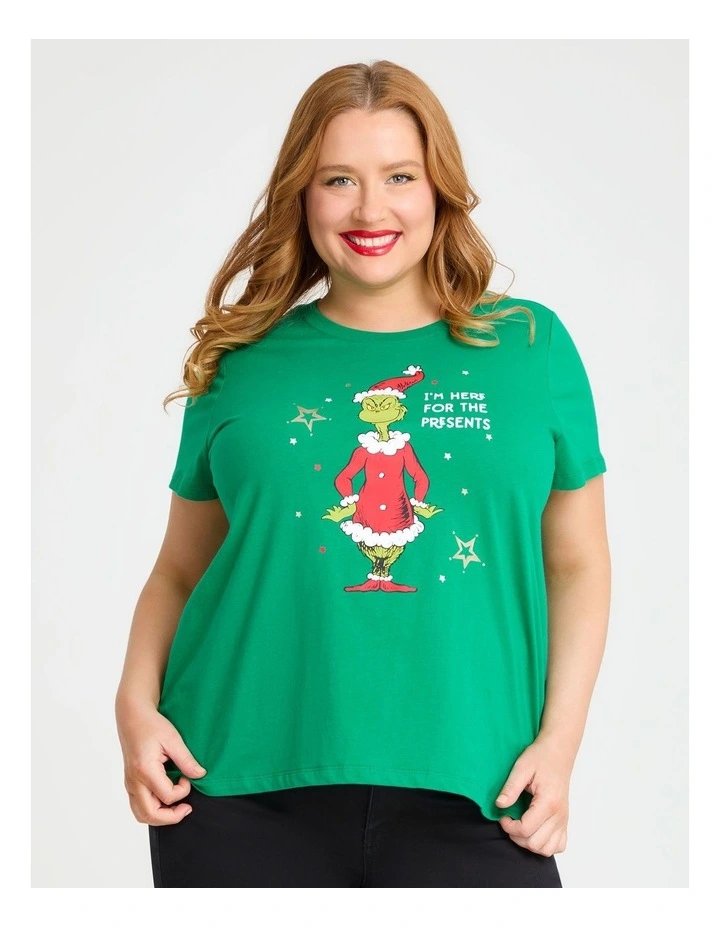 The Grinch Cotton T-shirt in Simply Green image 1